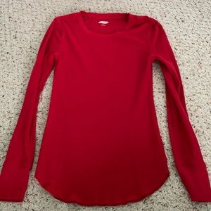 Old navy red waffle shirt!!